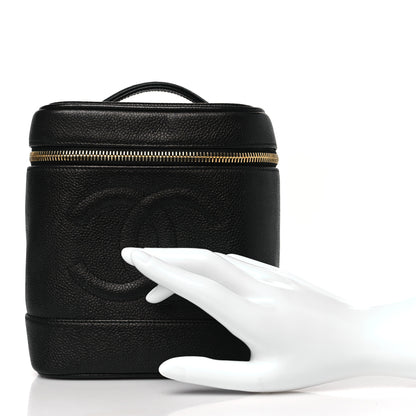 Chanel Caviar Vanity Cosmetic Case Black 2 of 14