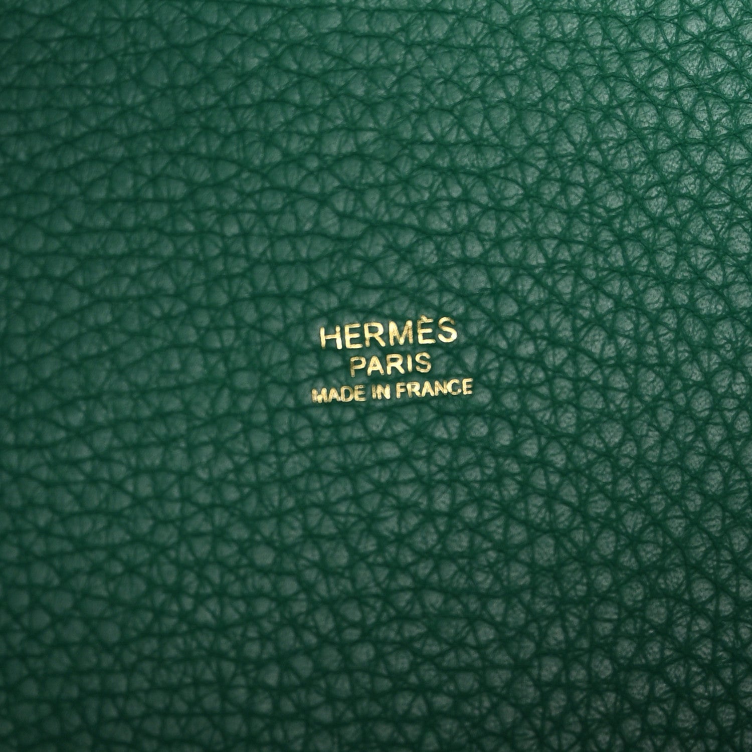 Hermes Taurillon Clemence Picotin Lock 22 MM  Vert Jade 6 of 12