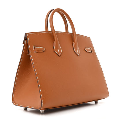 Hermes Epsom Birkin Sellier 25 Gold 3 of 12