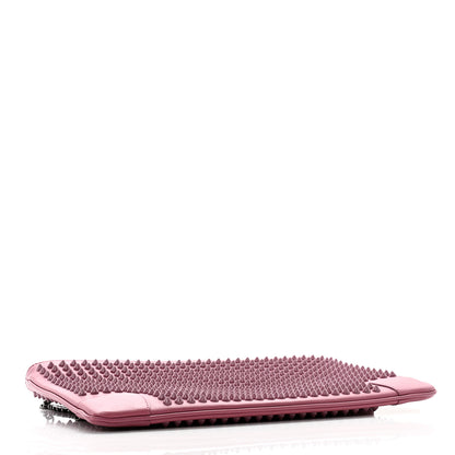 Christian Louboutin Calfskin Spikes Loubiposh Chain Clutch Rosette 4 of 13