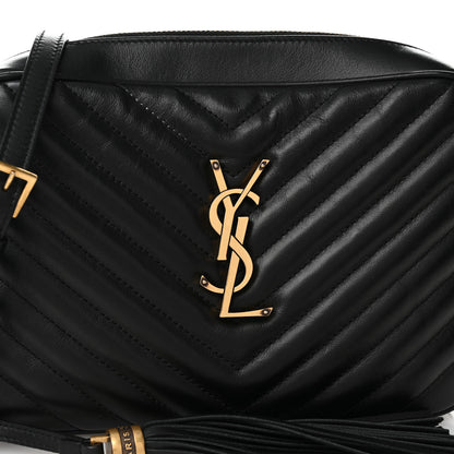 Saint Laurent Calfskin Matelasse Monogram Lou Camera Bag Black 8 of 10
