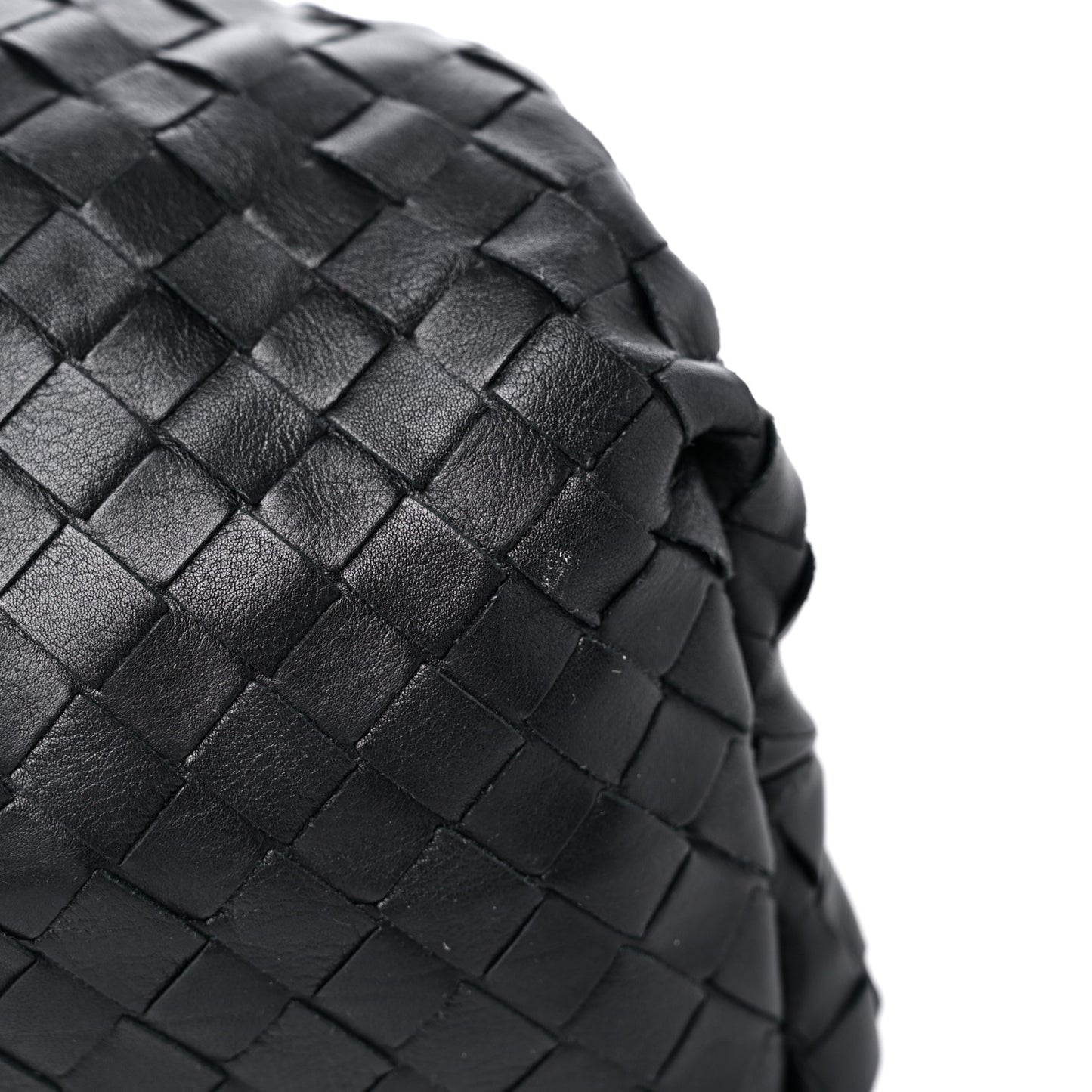 Nappa Maxi Intreccio The Pouch Oversized Clutch Black
