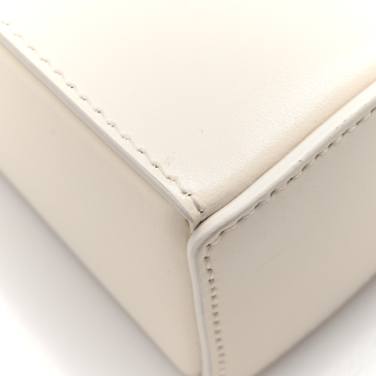 Givenchy Box Calfskin Mini Cut Out Shoulder Bag Ivory 13 of 14