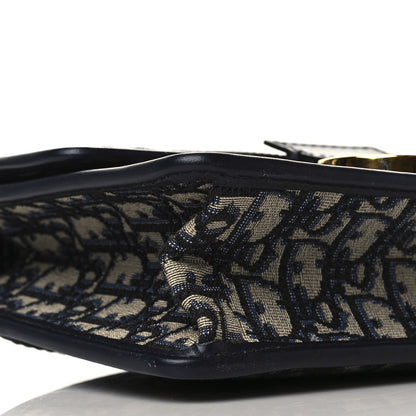 Christian Dior Oblique 30 Montaigne Flap Bag Blue 8 of 10