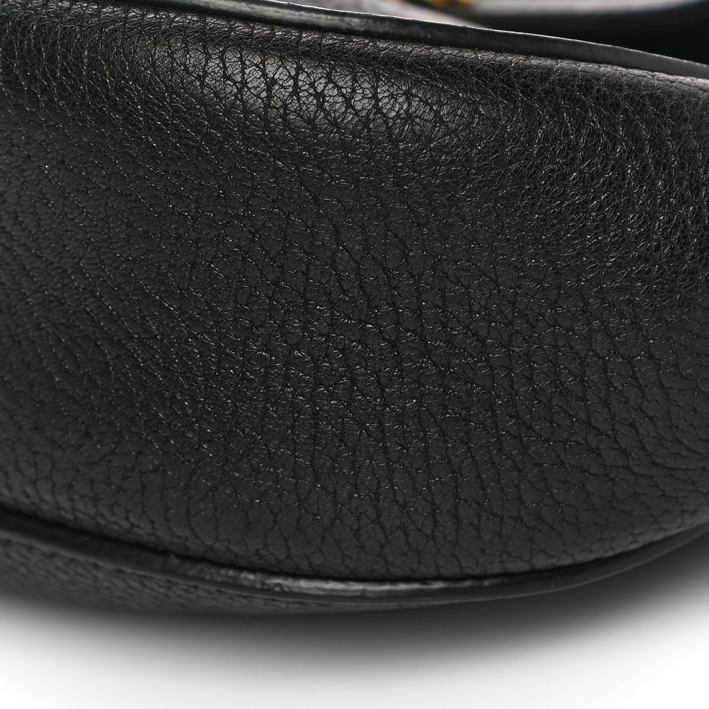 Grained Lambskin Drew Shoulder Bag Black