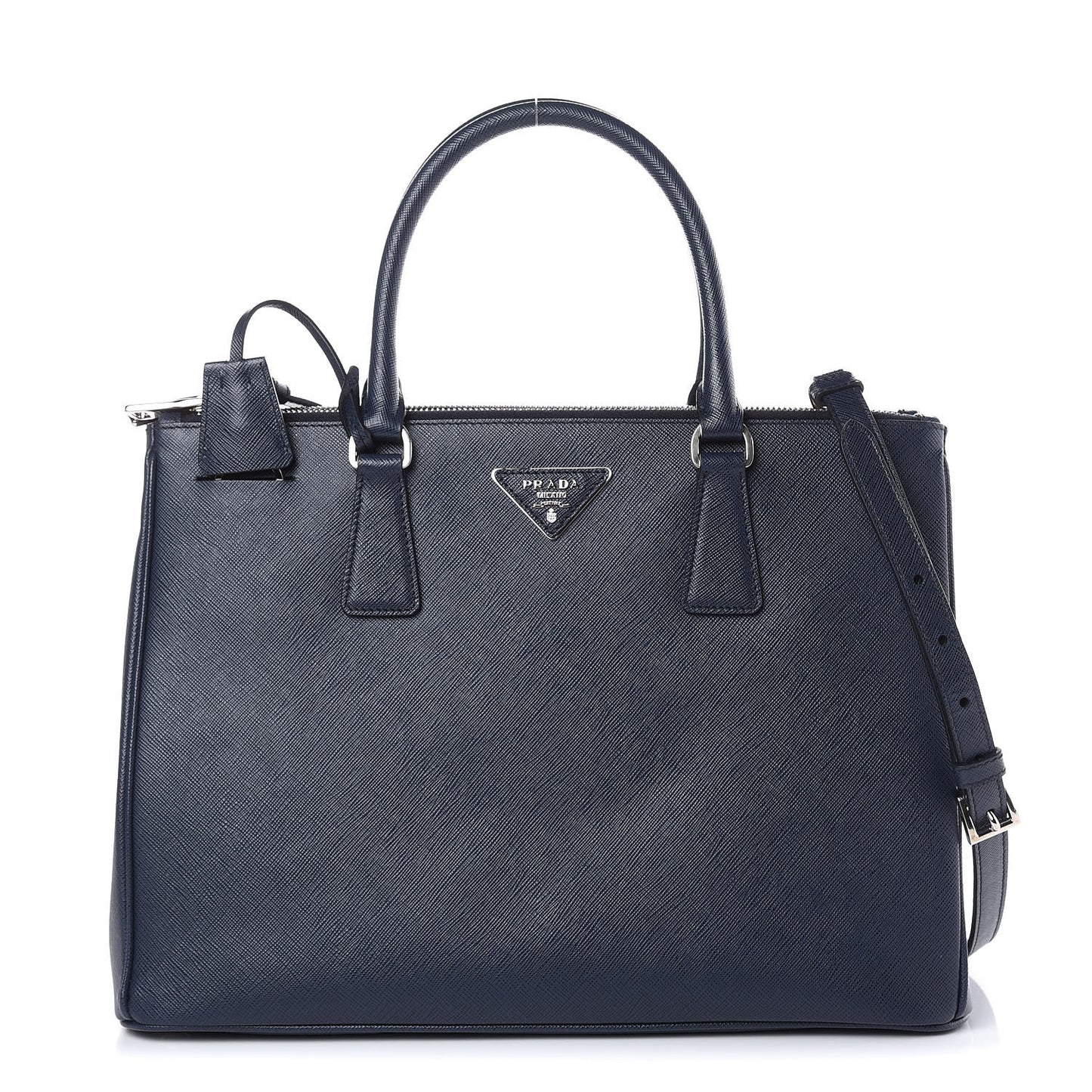 Saffiano Medium Galleria Double Zip Tote Baltico