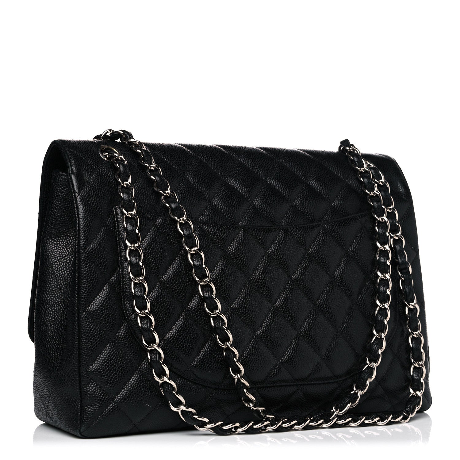 Chanel Caviar Quilted Maxi Single Flap Black 3 of 16