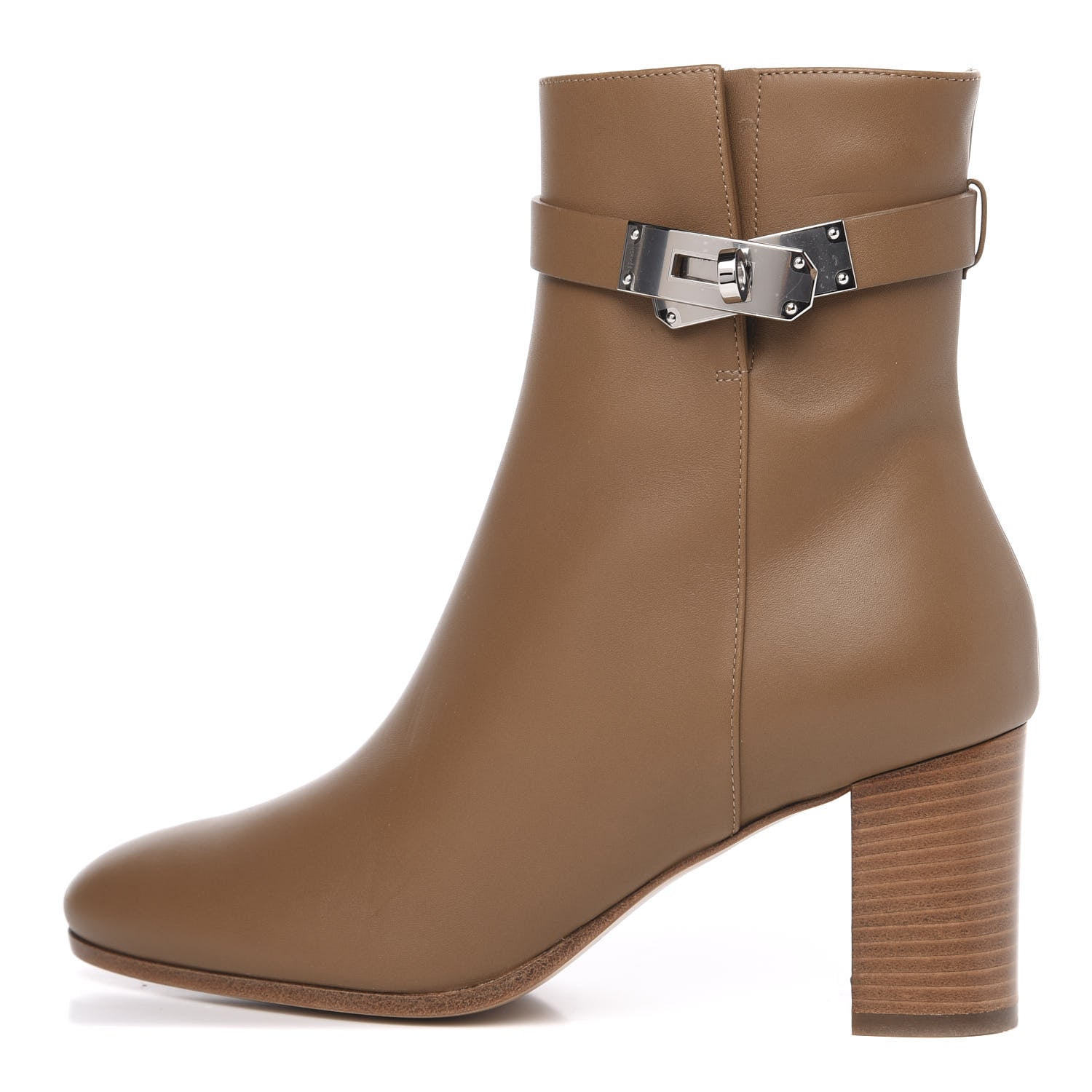 Hermes Calfskin Saint Germain Ankle Boots 36 Brun Fume 1 of 8