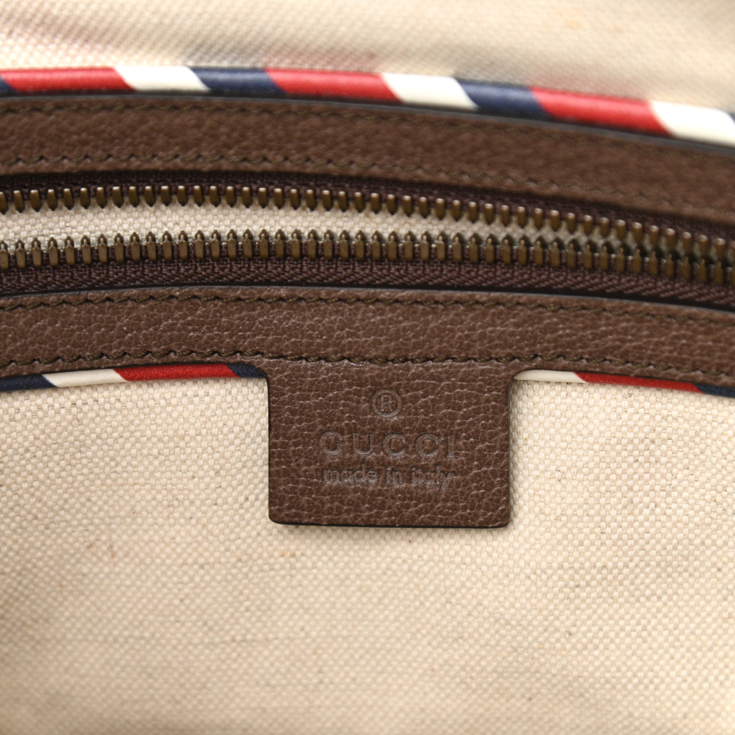 Gucci Soft GG Supreme Monogram Courrier Web Medium Flat Messenger Bag Beige New Acero Multicolor 6 of 10