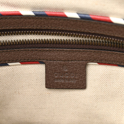 Gucci Soft GG Supreme Monogram Courrier Web Medium Flat Messenger Bag Beige New Acero Multicolor 6 of 10