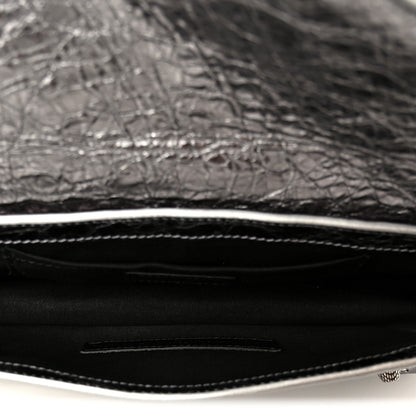 Balenciaga Metallic Agneau Arena Small Le Cagole Sling Bag Silver 5 of 10
