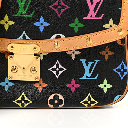 Louis Vuitton Monogram Multicolor Sologne Black 7 of 29