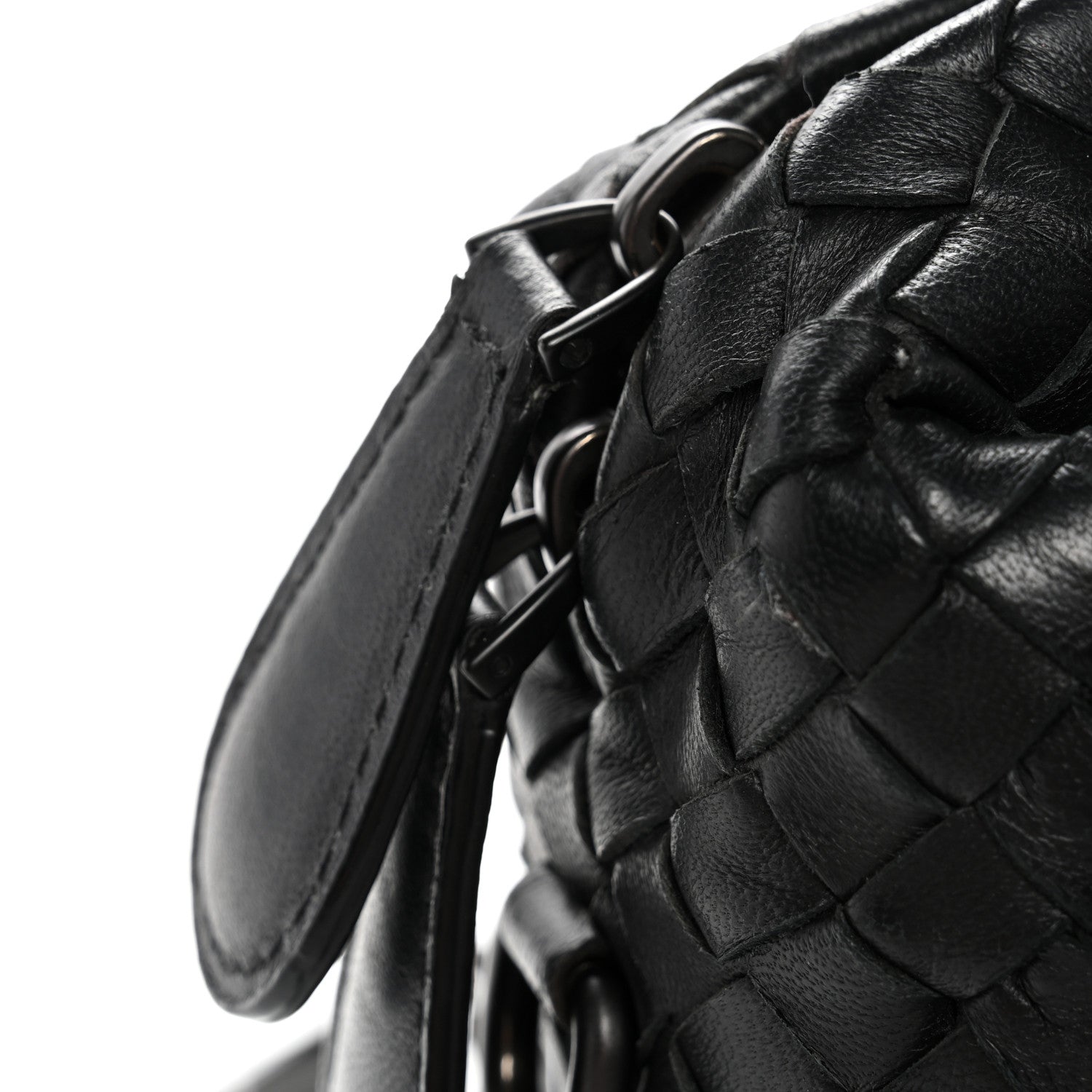 Bottega Veneta Nappa Intrecciato Crossbody Messenger Black 12 of 13
