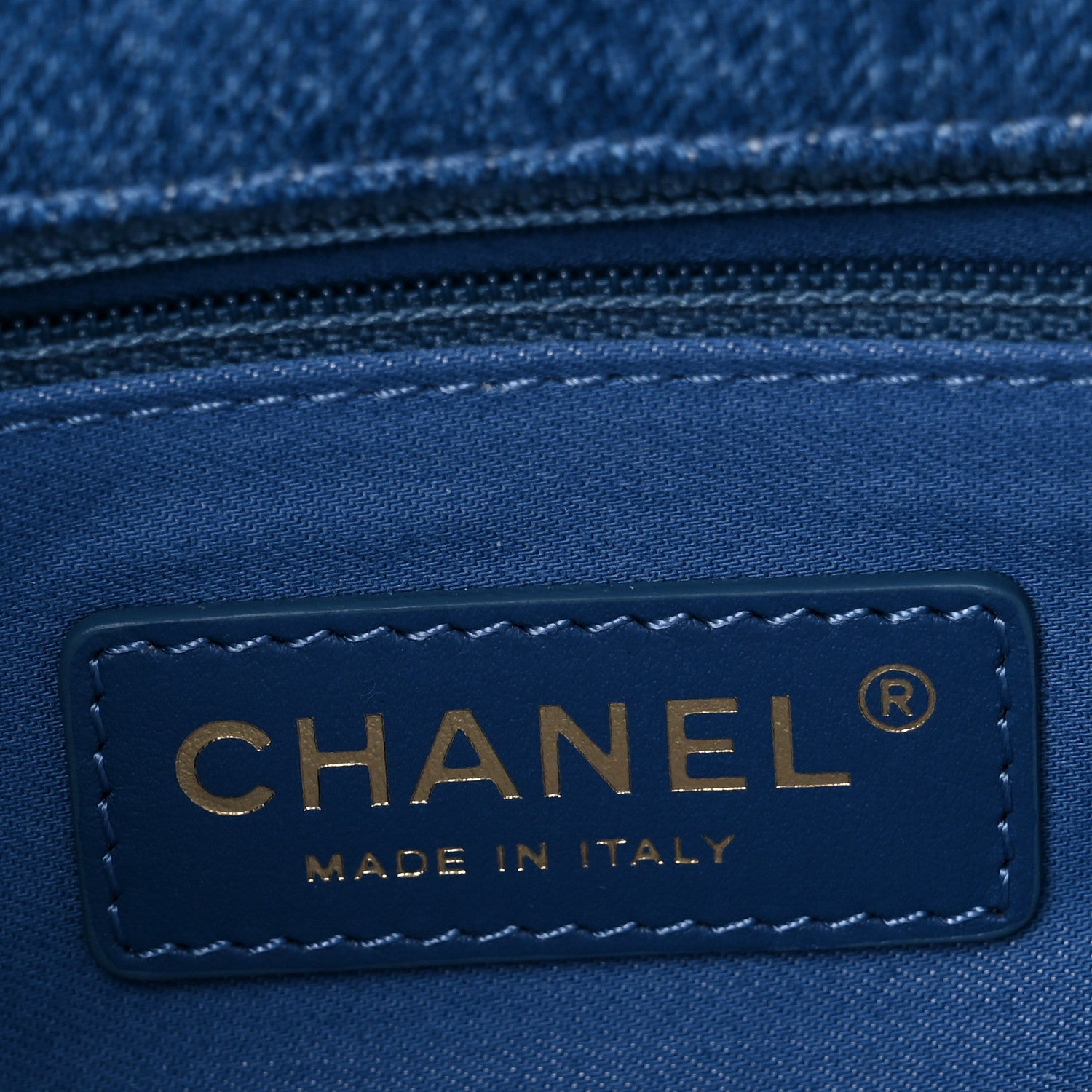 Chanel Denim Quilted Mini Denim Mood Rectangular Flap Blue Multicolor 6 of 10