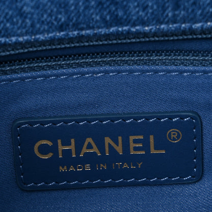 Chanel Denim Quilted Mini Denim Mood Rectangular Flap Blue Multicolor 6 of 10