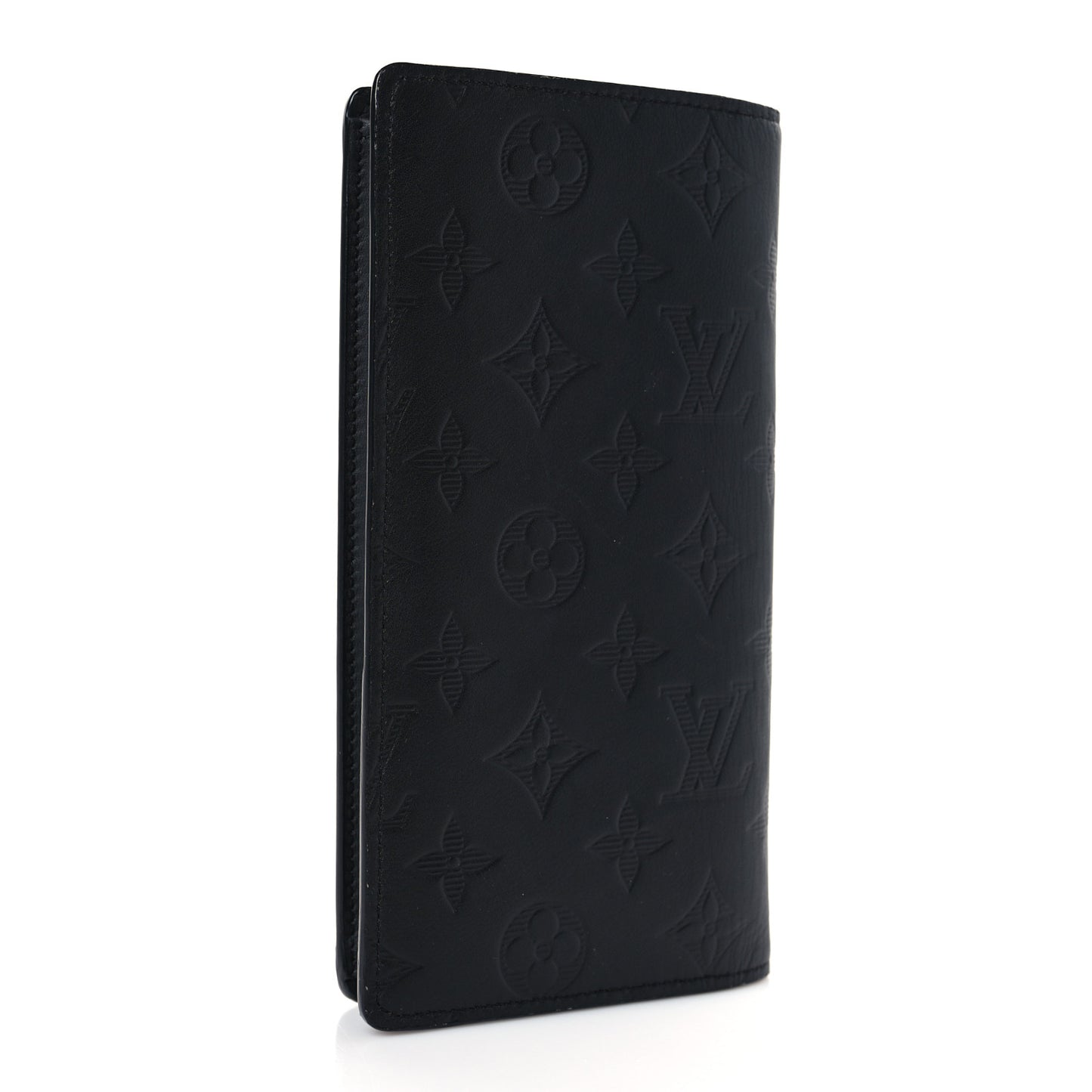Calfskin Monogram Shadow Brazza Wallet Black