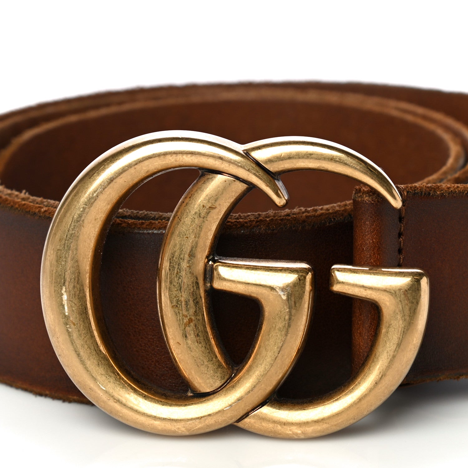 Gucci Faded Calfskin Double G 40mm Belt 85 34 Cuir 4 of 10