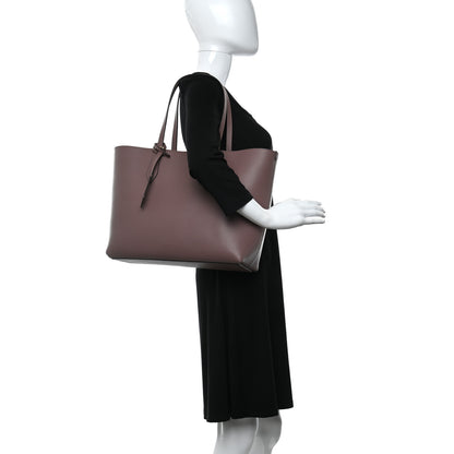 Burberry Grainy Calfskin Haymarket Check Medium Reversible Tote Dusty Pink 2 of 18