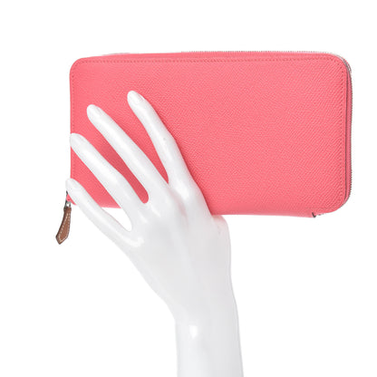 Hermes Epsom Silk'In Wallet Rose Azalee 2 of 8