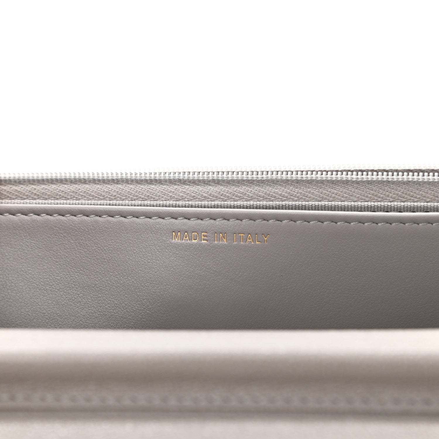 Chanel Caviar Quilted Studded CC Wallet On Chain WOC Grey 7 of 12
