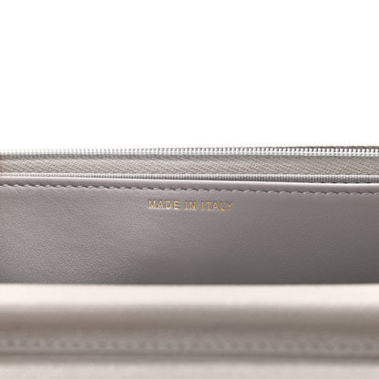 Chanel Caviar Quilted Studded CC Wallet On Chain WOC Grey 7 of 12