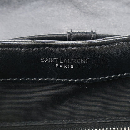 Saint Laurent Calfskin Y Quilted Monogram Small Loulou Backpack Black 7 of 12