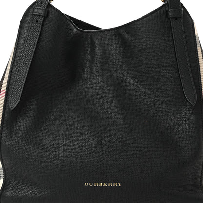 Burberry Grainy Calfskin House Check Small Canterbury Black 8 of 18