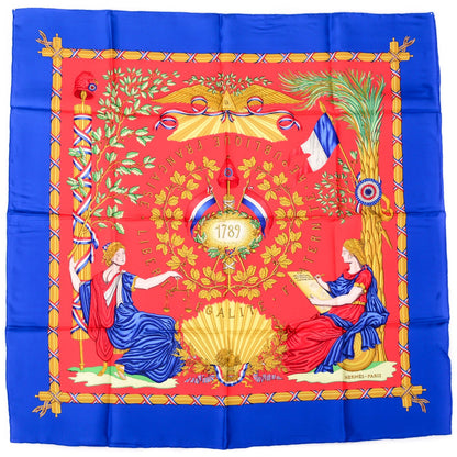 Hermes Silk Liberte Egalite Fraternite Scarf 90 2 of 6
