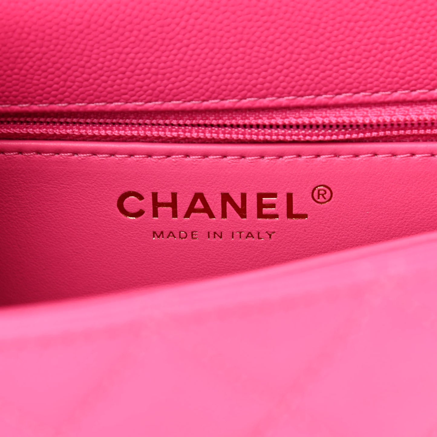 Caviar Quilted Mini Coco Handle Flap Rose