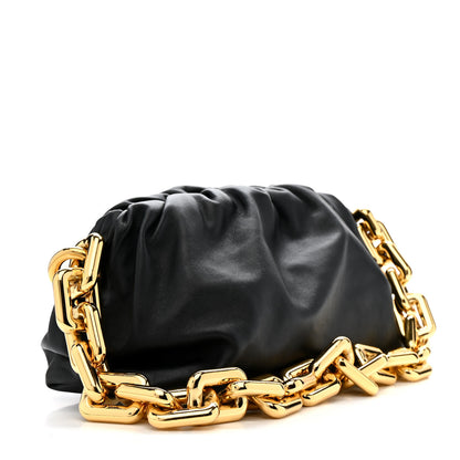 Bottega Veneta Calfskin The Pouch Chain Black 3 of 11