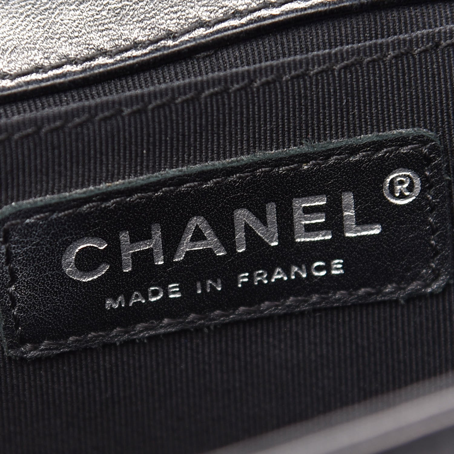 Chanel Lambskin Quilted Medium Boy Flap Black Blue 5 of 7