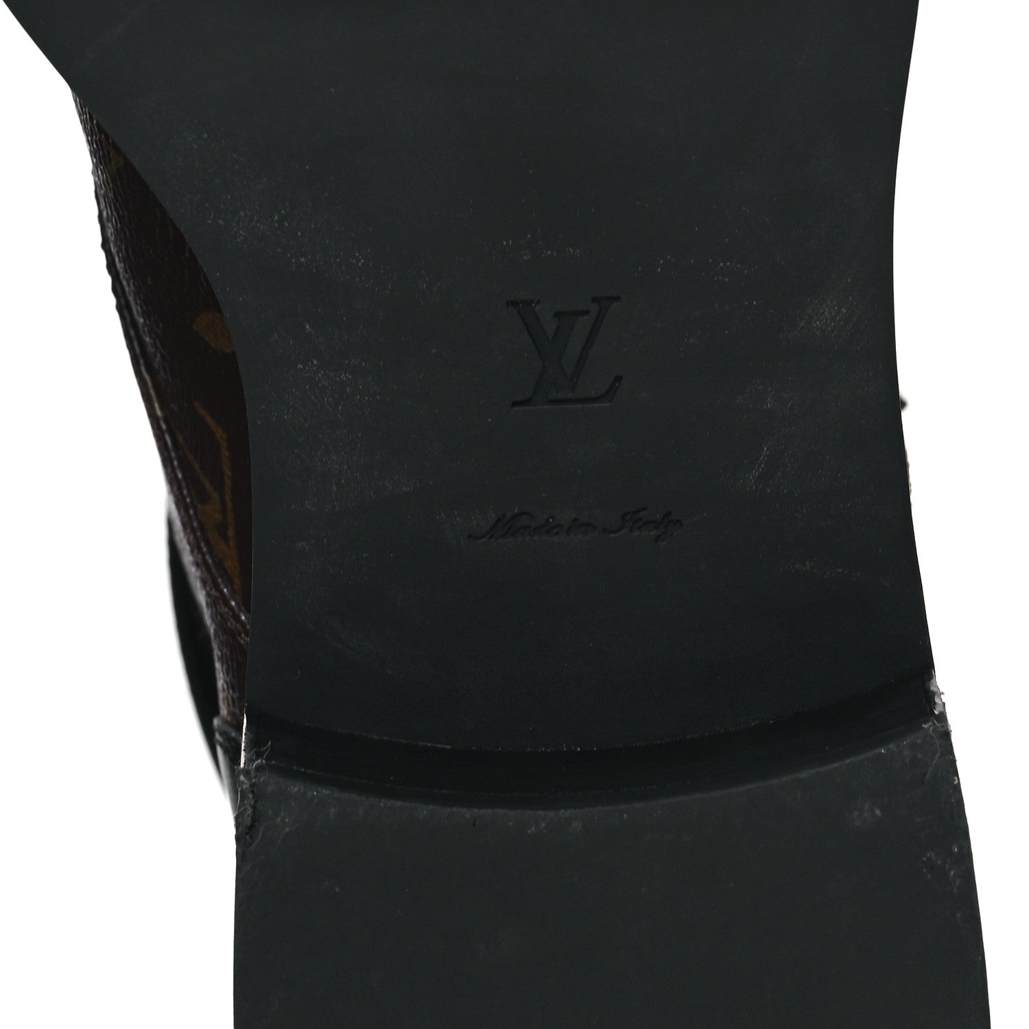 Louis Vuitton Calfskin Monogram Wonderland Flat Ranger Boots 41 Black 7 of 10