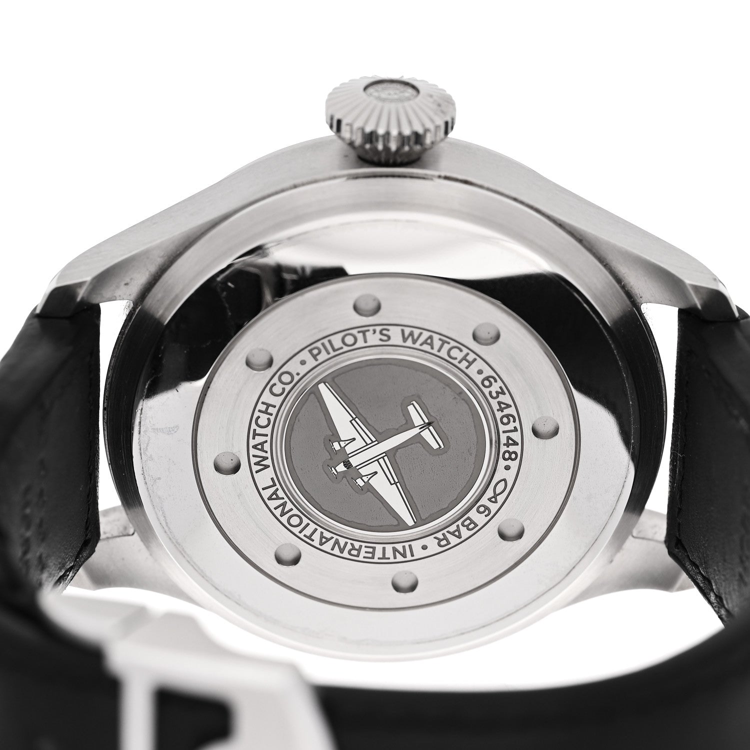 IWC Stainless Steel Calfskin 46mm Schaffhausen Pilot Automatic Watch Black IW501001 4 of 5