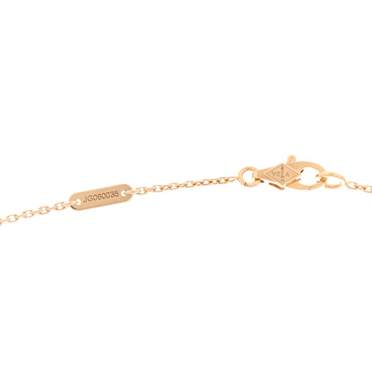 Van Cleef & Arpels 18K Yellow Gold Mother of Pearl Sweet Alhambra Butterfly Pendant Necklace 4 of 6