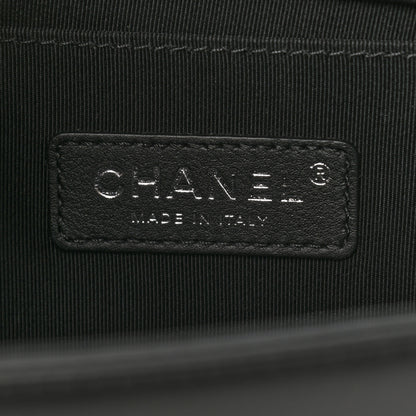 Chanel Calfskin Pearl Tweed Medium Boy Flap Black 6 of 10