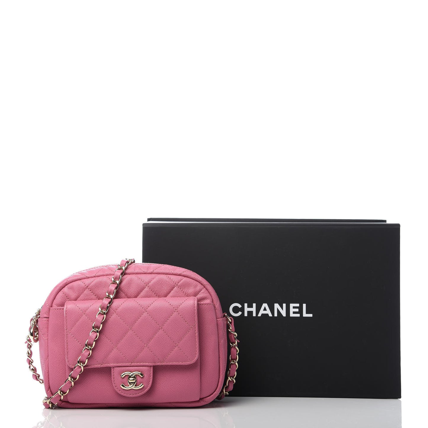 Caviar Quilted CC Day Camera Case Pink