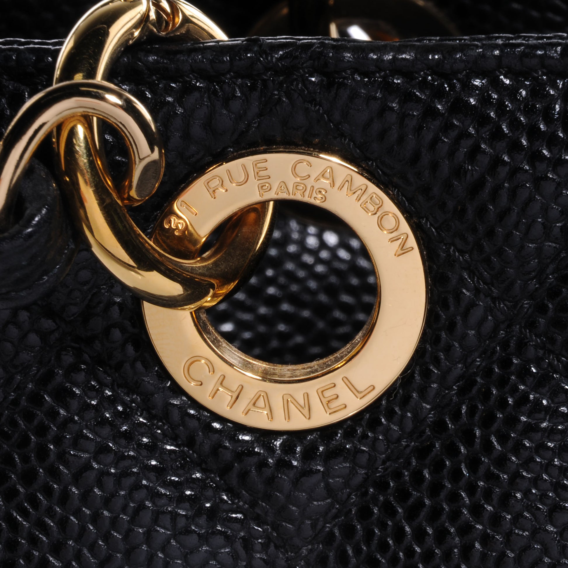 Chanel Caviar Petit Shopping Tote PST Black 8 of 8