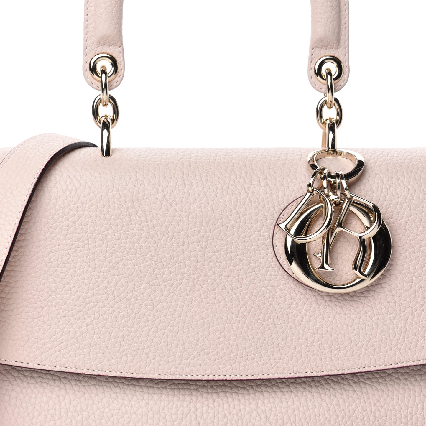 Bullcalf Mini Be Dior Flap Rose Poudre