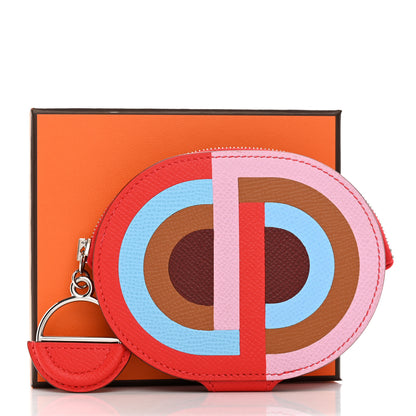 Hermes Epsom In-The-Loop-To-Go Pochette Multicolore Rouge de Coeur 9 of 9