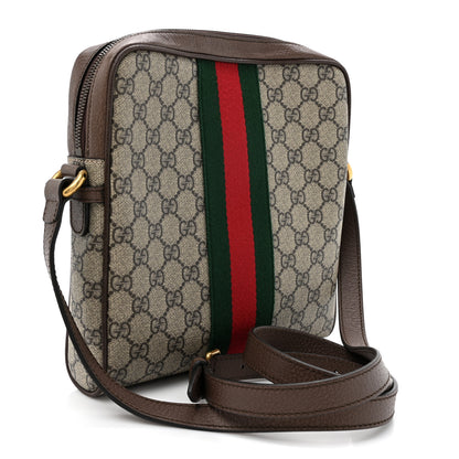 Gucci GG Supreme Monogram Web Small Ophidia Messenger Bag Brown 3 of 11