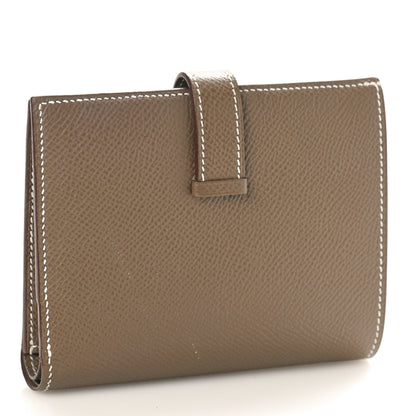 Hermes Epsom Bearn Compact Wallet Etoupe 3 of 9