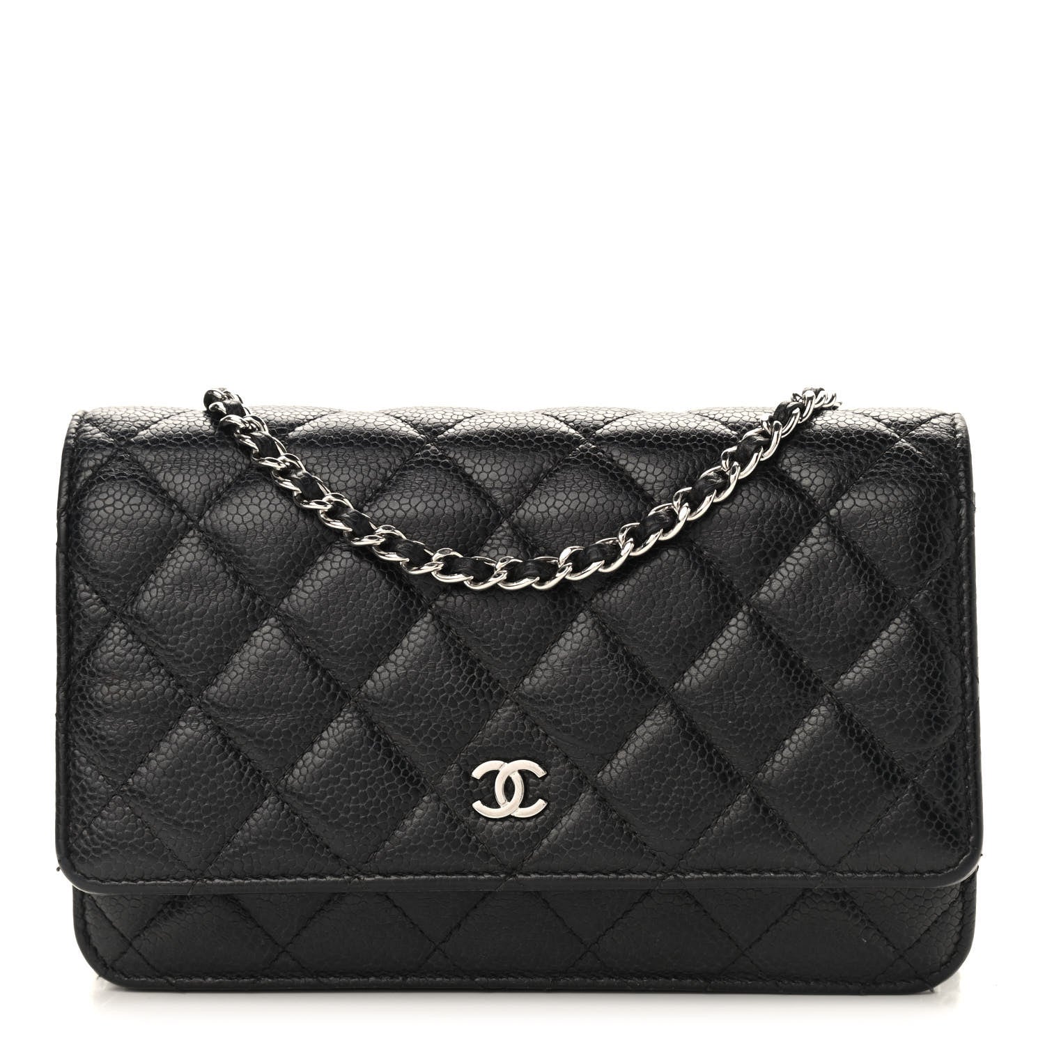 Chanel Caviar Quilted Wallet On Chain WOC Black 1 of 11