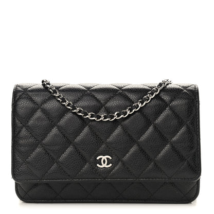 Chanel Caviar Quilted Wallet On Chain WOC Black 1 of 11