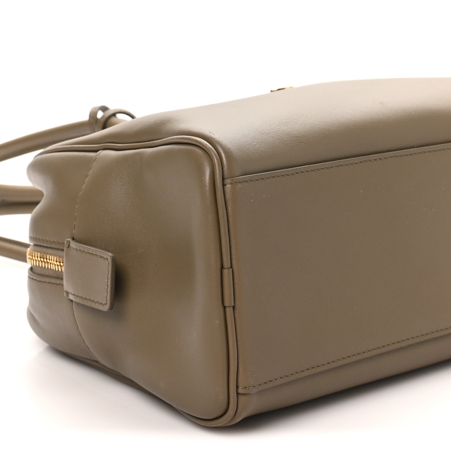 Chanel Calfskin Large Perfect Bowling Bag Dark Khaki 9 of 10