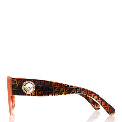 Fendi Acetate F is Fendi FF 51mm Cat Eye Sunglasses 0327/S Tortoise Orange 3 of 7