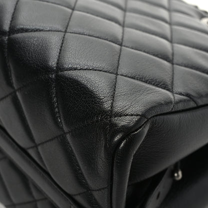 Chanel Metallic Goatskin Quilted Large City Rock Shopping Bag Black 11 of 11