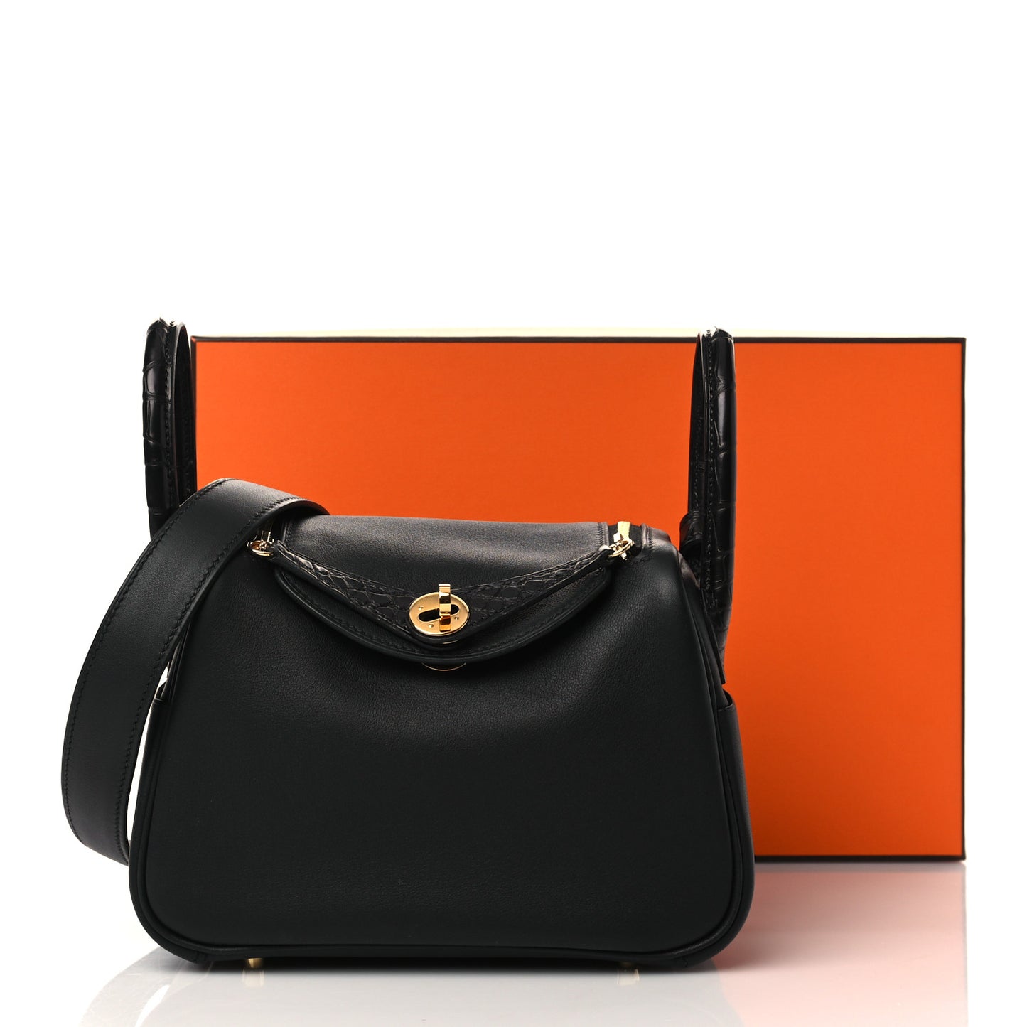 Swift Matte Alligator Mini Touch Lindy 20 Black