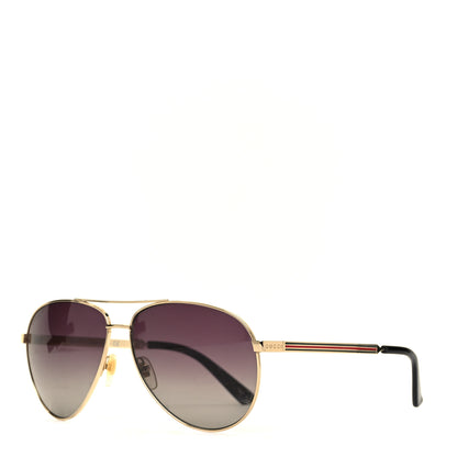 Gucci Aviator Sunglasses GG0237S Gold 1 of 9