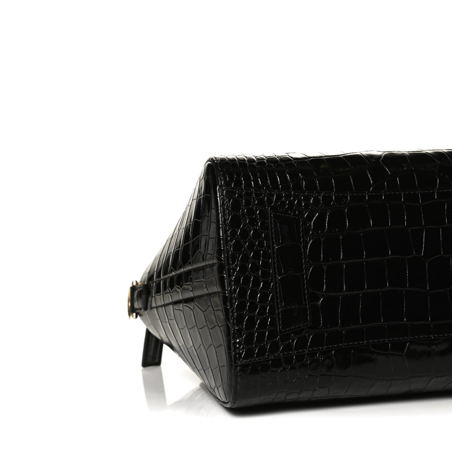 Givenchy Calfskin Crocodile Embossed Small Antigona Black 9 of 12