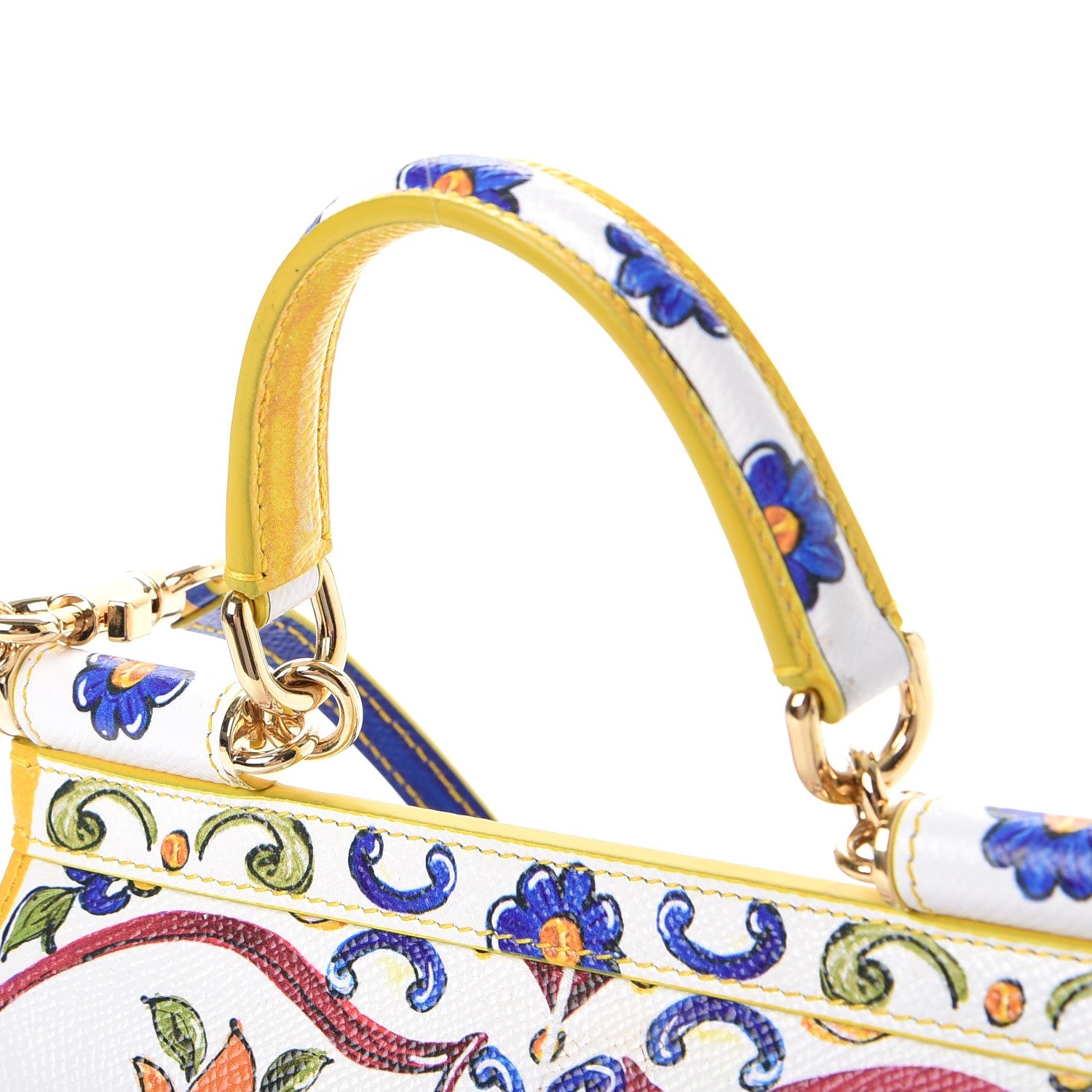 Dolce & Gabbana Dauphine Majolica Printed Small Miss Sicily Satchel Multicolor 9 of 9